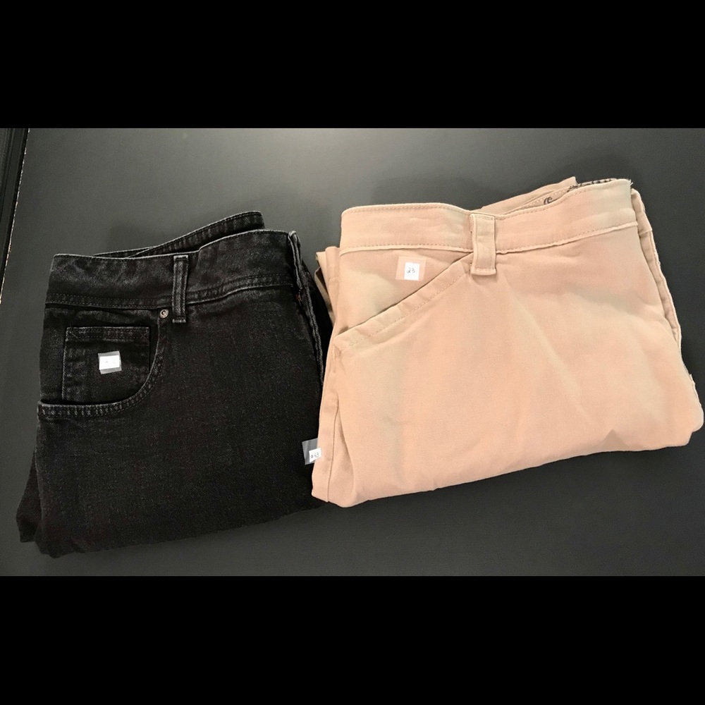 Jeans and khakis